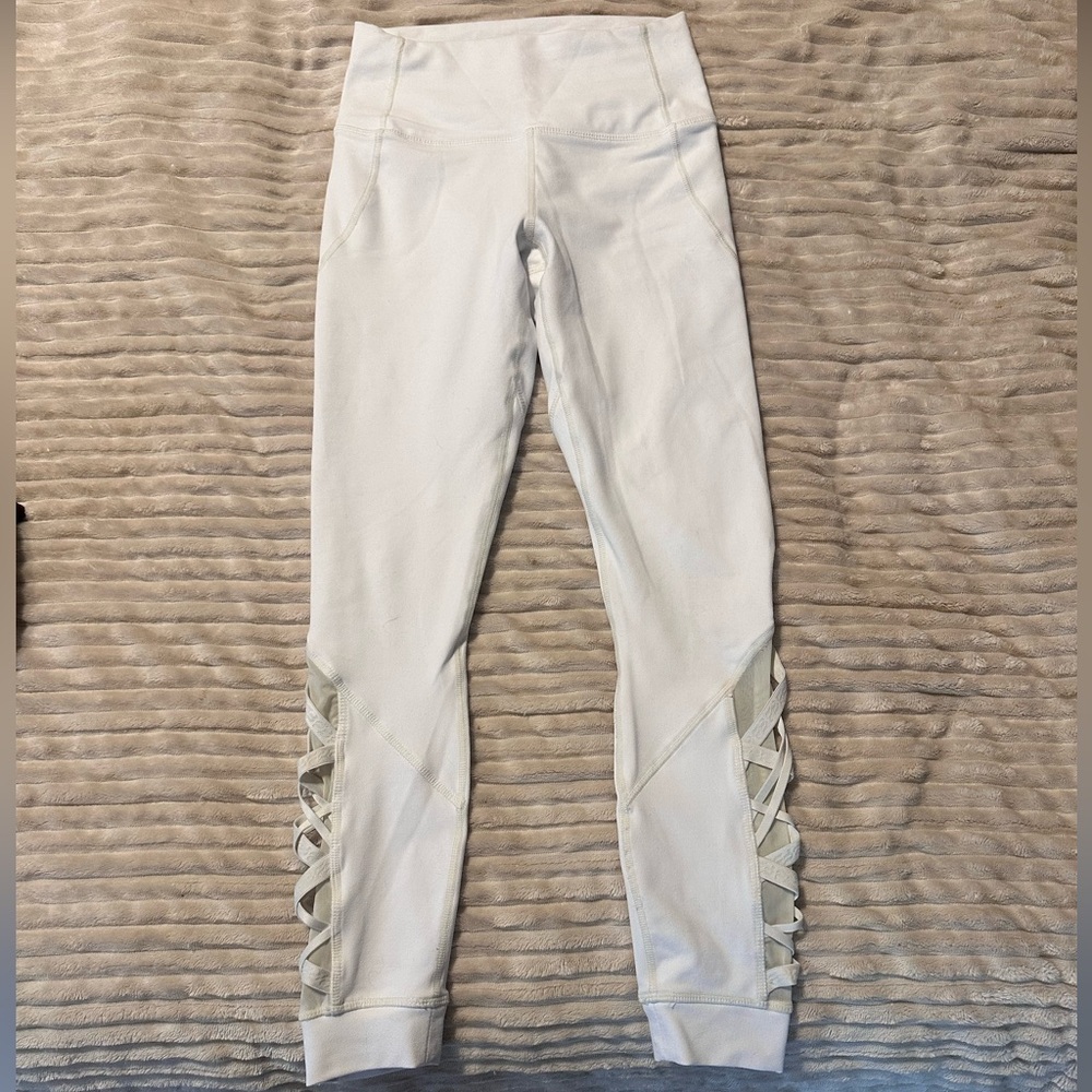 Fabletics Powerhold White Leggings